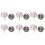 12 Pcs Simple Collar Corsages Decorative Breastpins No Sewing Buttons 3