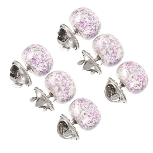12 Pcs Simple Collar Corsages Decorative Breastpins No Sewing Buttons 1