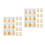 20 Pcs Waterproof Colored Pineapple Body Stickers 7