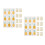 20 Pcs Waterproof Colored Pineapple Body Stickers 2
