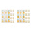20 Pcs Waterproof Colored Pineapple Body Stickers 8