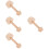 4Pcs Wooden Egg Tart Mold Dough Tamper Baking Tool 9