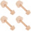 4Pcs Wooden Egg Tart Mold Dough Tamper Baking Tool 7