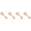 4Pcs Wooden Egg Tart Mold Dough Tamper Baking Tool 6