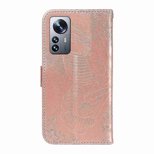 (Rose Gold)Leather Phone Case For Xiaomi 12 Pro 2025 2