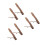 6 Pcs 26Cm Solid Wood Handle Replacement For Gardening Camping 8