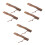 6 Pcs 26Cm Solid Wood Handle Replacement For Gardening Camping 6
