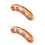 2 Pcs Finger Expansion Trainers Ukulele Stretcher Spreader Orange 5