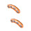 2 Pcs Finger Expansion Trainers Ukulele Stretcher Spreader Orange 7