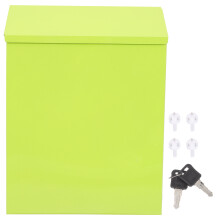 2pcs Box Mailbox With Lock Box File Rack Metal Iron Office