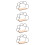 4Pcs Floating Wall Shelf Cloud Shaped Storage Display Home Decor 10