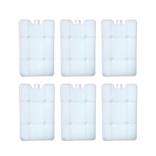 6Pcs Ice Pack for Coolers Reusable 11 cm x 2 cm x 18 cm Breastmilk Bottle Storage Lunch Box Beach Home Travel BBQ