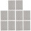 5 Pieces Embossing Plates Card Making Square Folder Plastic Folders 6