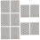 5 Pieces Embossing Plates Card Making Square Folder Plastic Folders 11