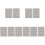 5 Pieces Embossing Plates Card Making Square Folder Plastic Folders 2