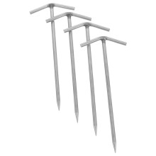 8pcs Tent Pegs V Shape Stainless Steel Camping Pegs 18cm