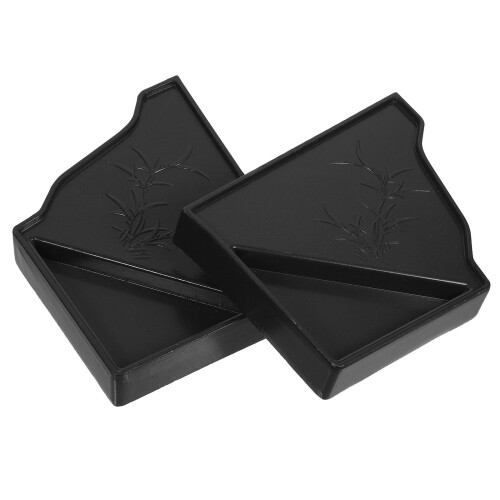2Paires Cache Gouttières Aluminium Noir Durable Anti-