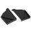2Paires Cache Gouttières Aluminium Noir Durable Anti- 3