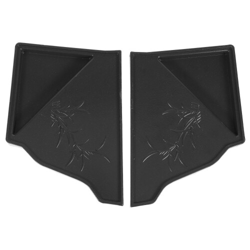 2Paires Cache Gouttières Aluminium Noir Durable Anti- 1