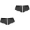 2Paires Cache Gouttières Aluminium Noir Durable Anti- 5