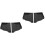 2Paires Cache Gouttières Aluminium Noir Durable Anti- 6