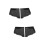 2Paires Cache Gouttières Aluminium Noir Durable Anti- 9