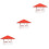 3 Pcs Car Radiator Cap Easy-To-Use Rain Cap 24x24cm Red 5