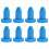 5 Pieces Canoe Water Plug Device Dent Puller Kayaks Sky-Blue 1