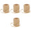 4Rolls Raffia Paper Rope Natural Twine for DIY Decor 3