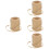 4Rolls Raffia Paper Rope Natural Twine for DIY Decor 6