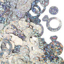 5Pcs 3 Bags Wedding Ring Confetti Glitter Paper Diamond Table Scatter