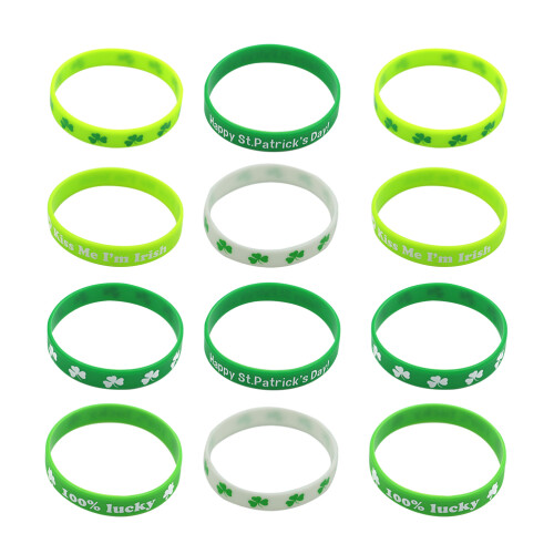 2 Pieces Bulk St Patrick Bracelets Patricks Day Decorations Party