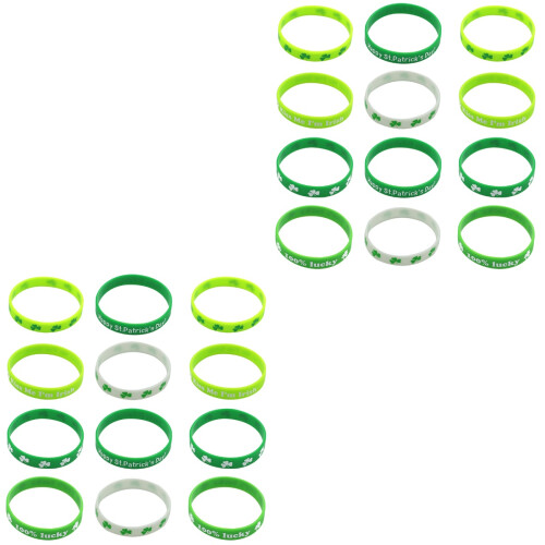 2 Pieces Bulk St Patrick Bracelets Patricks Day Decorations Party 2