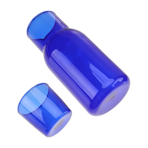 2 Sets Water Bottle Leak Proof Cup Carafe With Blue Glasses Drinking 2