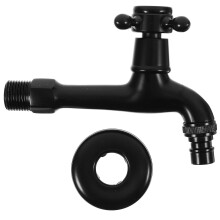 5Pcs Antique Brass Wall-Mount Kitchen And Washing Machine Tap