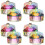4 Pack Nail Supplies Holder Decorative Glass Cups Liquid Container 7