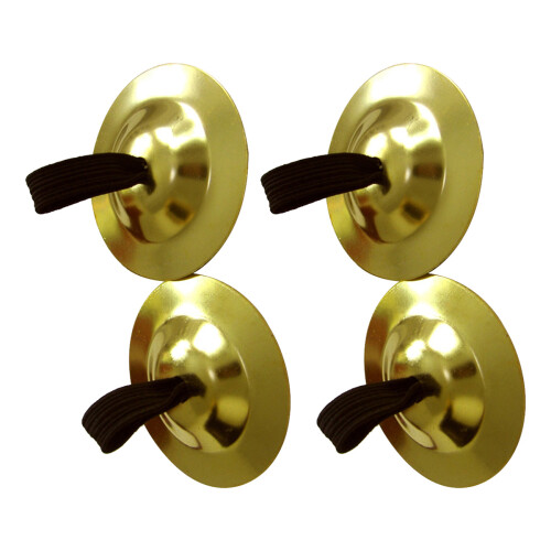 4 Pairs Finger Cymbals Belly Practical Musical Instrument For 1