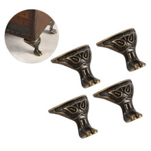 8 Pcs Brass Corner Protector With Screws For Furniture Cabinet