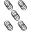 25 Pcs Crystal Bowl Washer Rubber Durable Mat 8