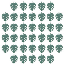 300Pcs Leaf Shape 17 Mm Green Metal Paper Fasteners For Diy Crafts