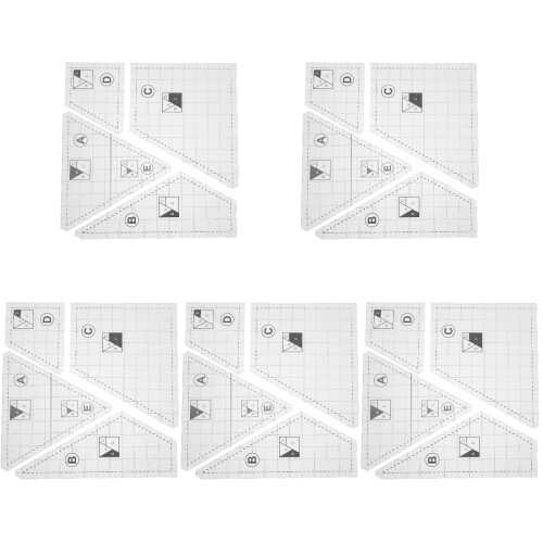 5 Sets Crafting Patchwork Template Fabric Templates Sewing 1