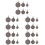 30 Pcs Outdoor Stainless Steel Training Targets 8