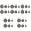30 Pcs Outdoor Stainless Steel Training Targets 5