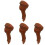 4Pcs Artificial Pig'S Foot Model For Bakery Photography Decor 4