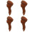 4Pcs Artificial Pig'S Foot Model For Bakery Photography Decor 7