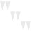 6 Pcs Pastry Bags Cake White Cotton Canvas Bracket 9