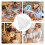 6 Pcs Pastry Bags Cake White Cotton Canvas Bracket 11