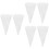 6 Pcs Pastry Bags Cake White Cotton Canvas Bracket 6