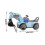 (Blue) Sliding Excavator Toy Car with Lights for Kids 3
