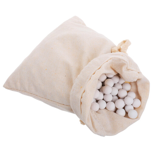 3Pcs Reusable Small Round Beans Natural Stoneware Baking Weights 500g 2